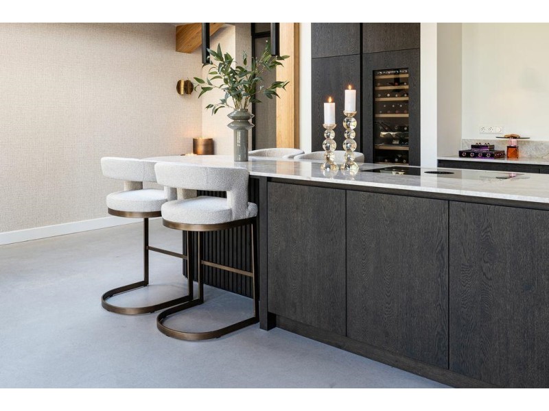 RICHMOND krzesło barowe ELLIS beżowe - Richmond Interiors